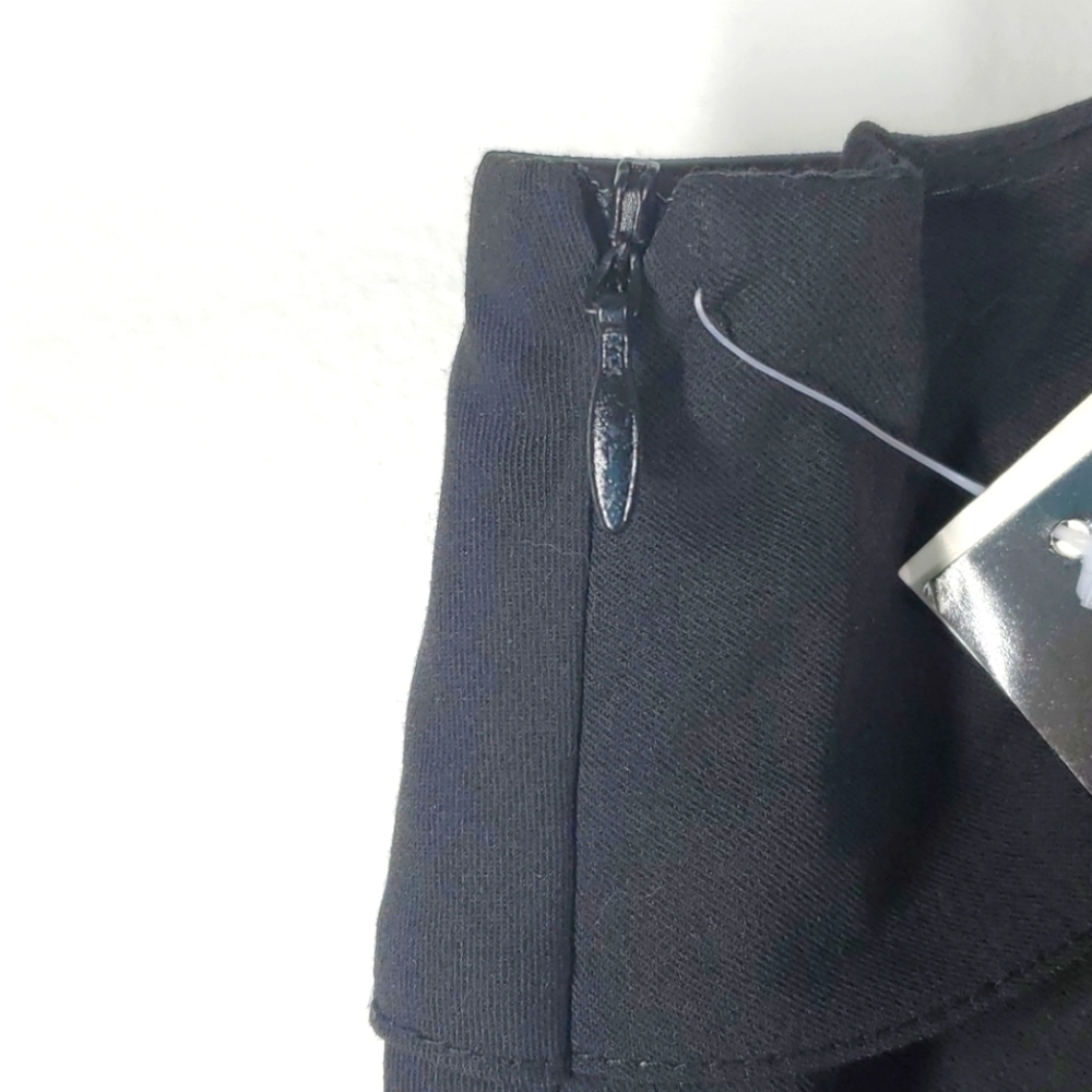 Larry Levine Black Tiered Ribbon Pencil Skirt Career Office Size 14 NWT - Picture 4 of 12